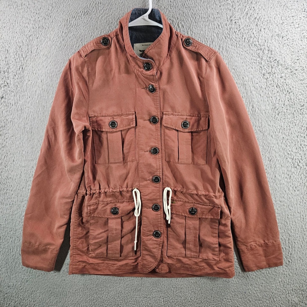 Obey Propaganda Womens Utility Field Jacket Terracotta Red Small